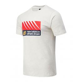 Camiseta NB Athletics Village Tee Sea Salt Heather MT03507 SAH