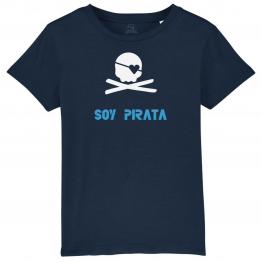 Camiseta Soy Pirata Jr Navy