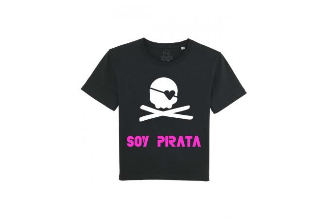 Camiseta soy pirata negra