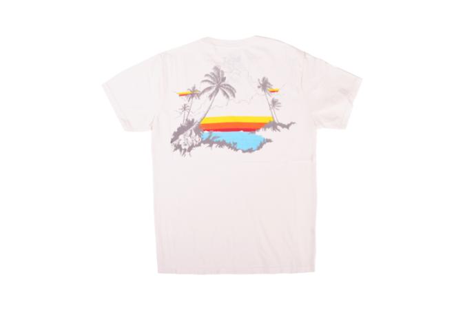 Camiseta Sunset Palms Tee Egret