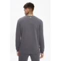 Sudadera Mercury Mesh Print Cut And Sew Sweatshirt Slate Grey