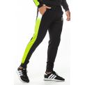 Pantalones Dot Fade Panelled Poly Track Pants - Black/Lime Green/White