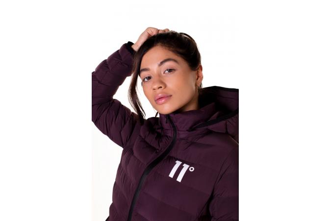 SPECTRUM PUFFER JACKET MULLED RED