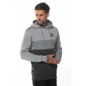 TRIPLE PANEL PULLOVER HOODIE ANTHRACITE MARL,MID GREY/SILVER